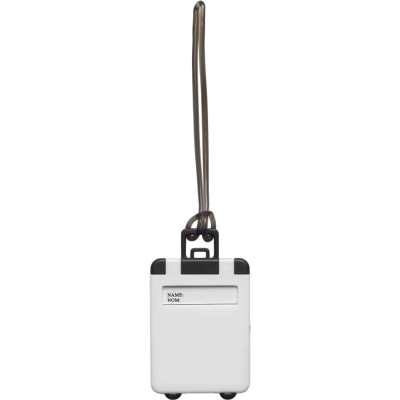 GONDOR plastová jmenovka na zavazadla, bílá GONDOR plastová jmenovka na zavazadla, bílá